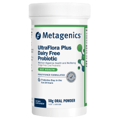 Metagenics UltraFlora Plus Dairy Free Probiotic 50g Powder 10% off RRP at HealthMasters Metagenics