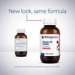 Metagenics Vitamin D3 1000IU 90 Capsules 10% off RRP at HealthMasters Metagenics New Look