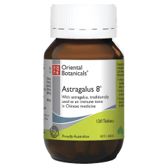Oriental Botanicals Astragalus 8 120 Tablets 10% off RRP at HealthMasters Oriental Botanicals