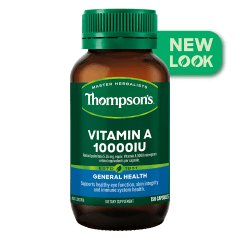 Thompsons Vitamin A 10000iu 25% off RRP at HealthMasters Thompson's