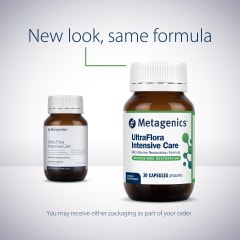 Metagenics UltraFlora Intensive Care Probiotic 30 Capsules 10% off RRP at HealthMasters Metagenics New Look