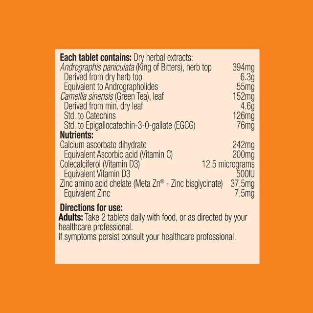 Metagenics Immune Active NK 40 Tablets 10% off RRP at HealthMasters Metagenics Ingredients