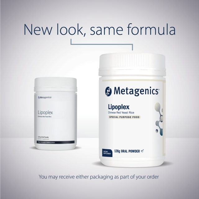 2025 Label Metagenics Lipoplex 120g Powder New Look