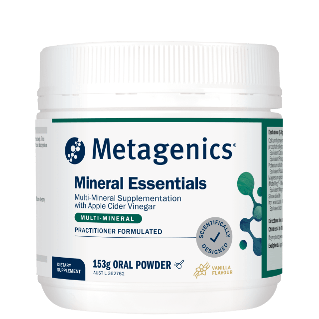 Metagenics Mineral Essentials Vanilla 153g Powder 10% off RRP at HealthMasters Metagenics