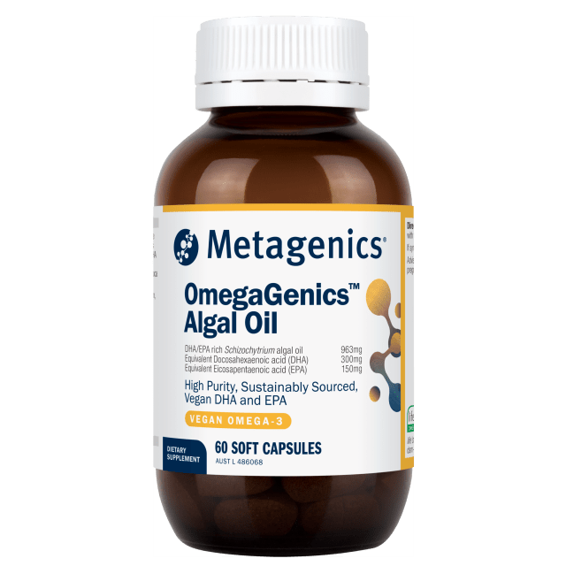 Metagenics OmegaGenics Algal Oil 60 capsules 10% off RRP at HealthMasters Metagenics