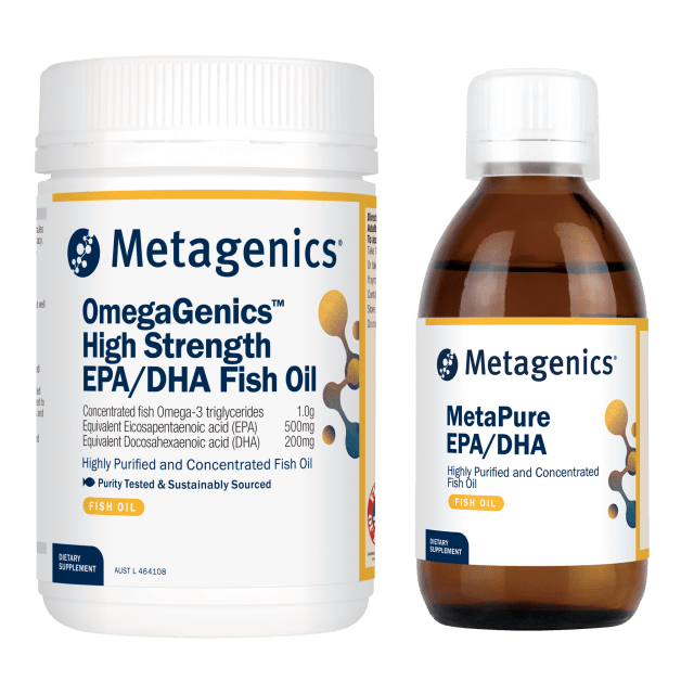 Metagenics OmegaGenics High Strength EPA DHA Fish Oil 10% off RRP | HealthMasters Metagenics