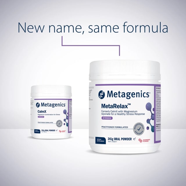 Metagenics MetaRelax Raspberry 241g Powder 10% off RRP at HealthMasters Metagenics New Name