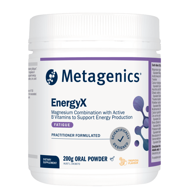 Metagenics Metagenics EnergyX Chocolate 200g Powder 10% off RRP at HealthMasters Metagenics