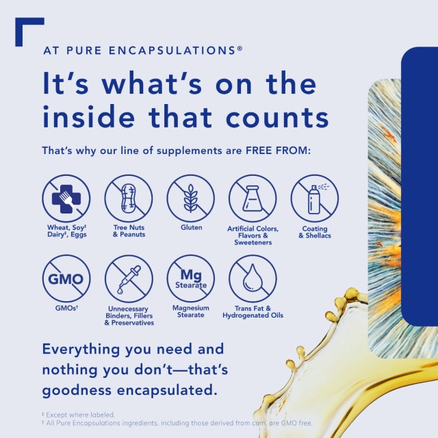 Pure Encapsulations Systemic Enzyme Complex 10% off RRP at HealthMasters Pure Encapsulations Free From
