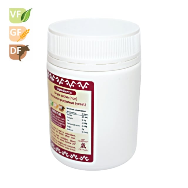 2025 Label HealthWise Koji8 Red Yeast Rice 150g Powder 20% off RRP HealthWise Bottle Ingredients