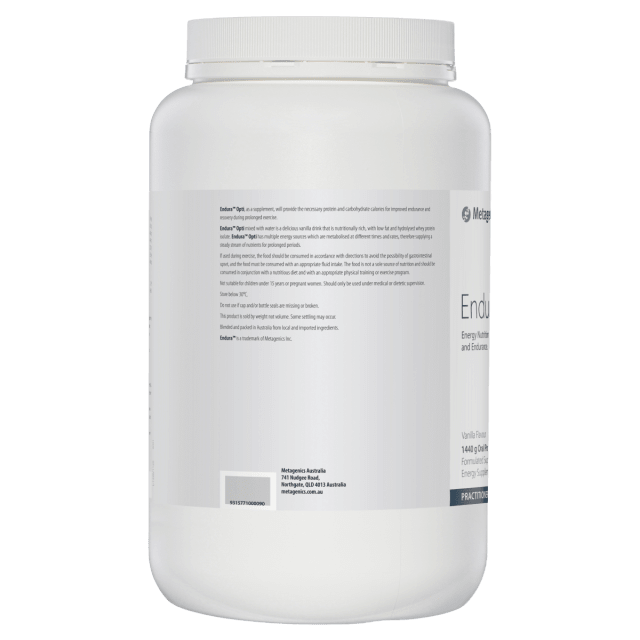 Metagenics Endura Opti Powder Vanilla 1440g 10% off RRP at HealthMasters Metagenics Information