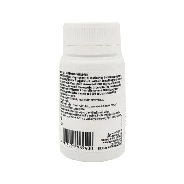 Orthoplex Eye Rite 60 Tablets 10% off RRP at HealthMasters Orthoplex Bottle Info