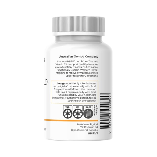BioPractica ImmunoShield 60 VegeCaps 10% off RRP at HealthMasters BioPractica Dosage