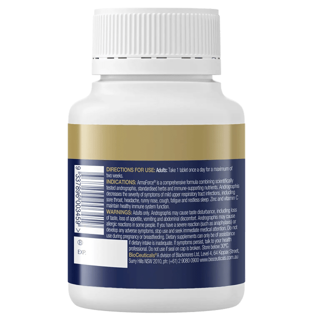 BioCeuticals ArmaForce 60 Tablets 10% off RRP at HealthMasters Directions