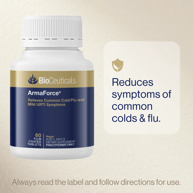 BioCeuticals ArmaForce 60 Tablets 10% off RRP at HealthMasters Graphic Indications