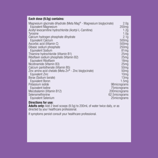 Metagenics EnergyX Tropical 200g Powder 10% off RRP at HealthMasters Metagenics Ingredients