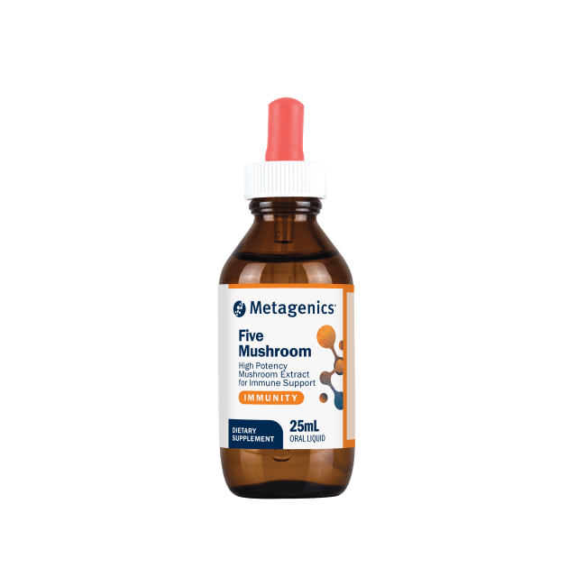 Metagenics Five Mushroom Extract 25ml Liquid 10% off RRP at HealthMasters Metagenics