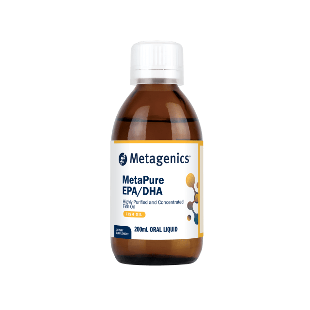 Metagenics OmegaGenics High Strength EPA DHA Fish Oil Citrus Berry 200 mL 10% off RRP | HealthMasters Metagenics