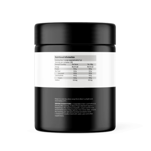 ATP Science Glutamine 1KG 20% off RRP at HealthMasters ATP Science Nutritional Infomation