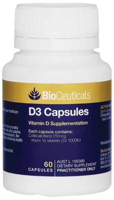 BioCeuticals D3 Capsules 60 caps 10% off RRP | HealthMasters BioCeuticals