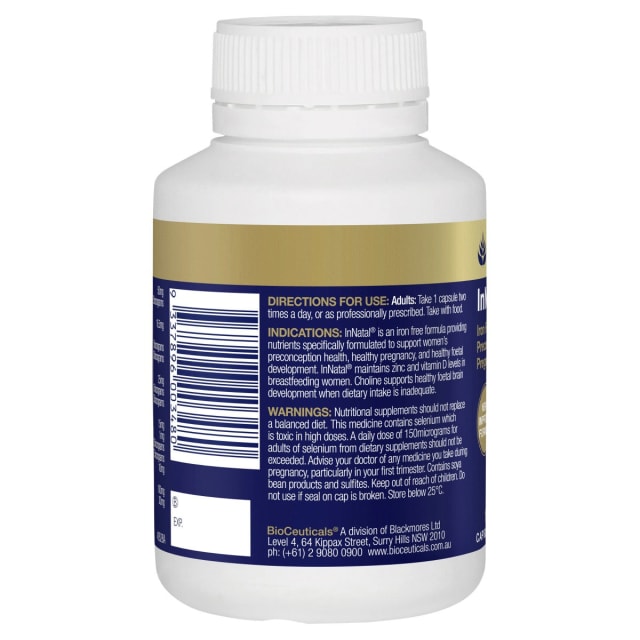 BioCeuticals InNatal 10% off RRP at HealthMasters BioCeuticals Directions