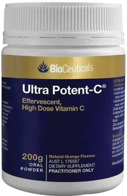 BioCeuticals Ultra Potent-C 200g 10% off RRP at HealthMasters BioCeuticals