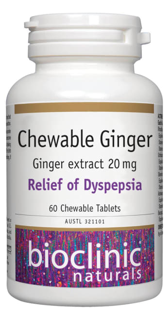 Bioclinic Naturals Chewable Ginger 10% off RRP at HealthMasters Bioclinic Naturals