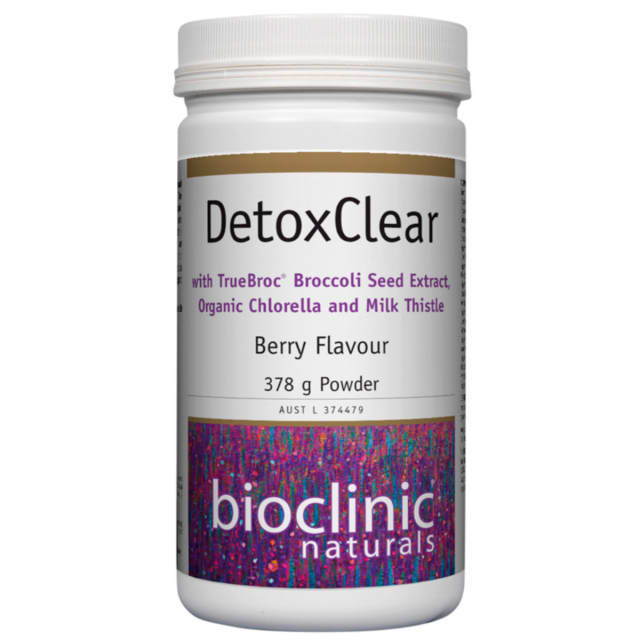 Bioclinic Naturals DetoxClear Berry 378g Powder 10% off RRP at HealthMasters Bioclinic Naturals