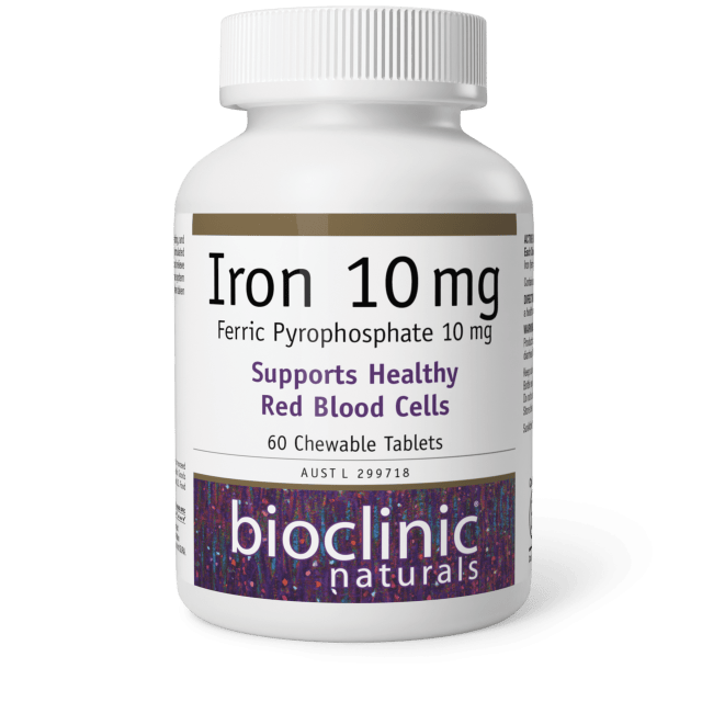 Bioclinic Naturals Iron 10 mg 10% off RRP at HealthMasters Bioclinic Naturals
