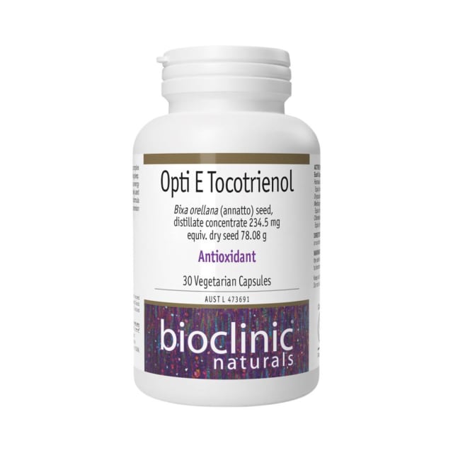 Bioclinic Naturals Opti E Tocotrienol 30 VegeCaps 10% off RRP at HealthMasters Bioclinic Naturals