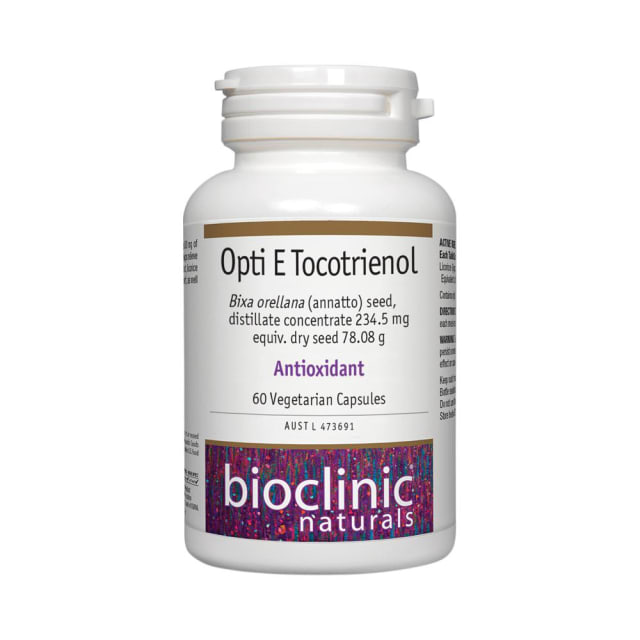 Bioclinic Naturals Opti E Tocotrienol 60 VegeCaps 10% off RRP at HealthMasters Bioclinic Naturals