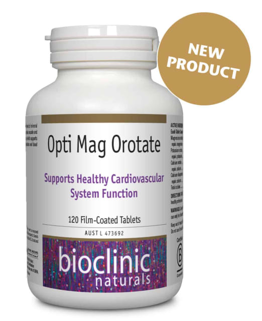 Bioclinic Naturals Opti Mag Orotate 120 tablets 10% off RRP at HealthMasters Bioclinic Naturals