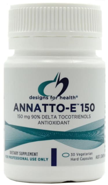 Designs For Health Annatto-E 150 30 caps 10% off RRP at HealthMasters Designs For Health
