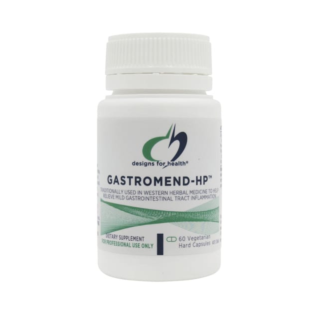 Designs For Health GastroMend HP 60 caps 10% off RRP at HealthMasters Designs For Health