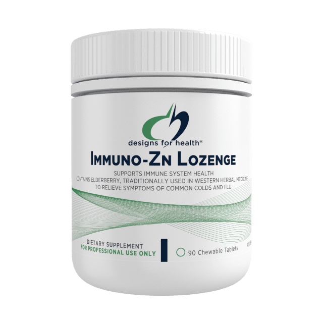 Designs For Health Immuno-Zn Lozenge 90 Chewable Tablets 10% off RRP at HealthMasters Designs For Health