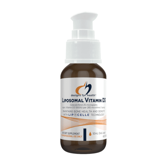 Designs For Health Liposomal Vitamin D3 50ml10% off RRP at HealthMasters Designs For Health