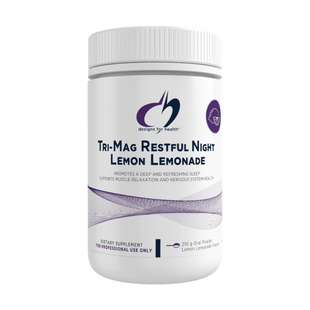 Designs For Health Tri-Mag Restful Night Lemon Lemonade 210g 10% off RRP at HealthMasters Designs For Healt