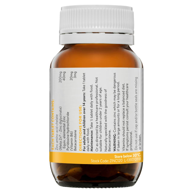 Ethical Nutrients MEGAZORB Mega Zinc 40mg 120 Tablets-14