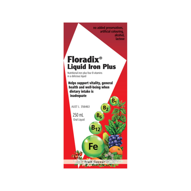 Floradix Liquid Iron Plus 250ml 10% off RRP at HealthMasters Floradix