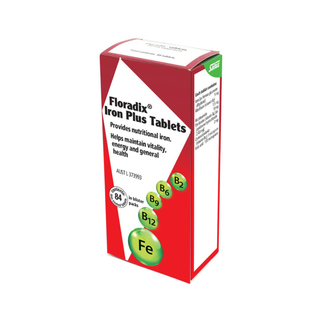 Floradix by Salus Iron Plus Tablets 84tabs 10% off RRP at HealthMasters Floradix by Salus