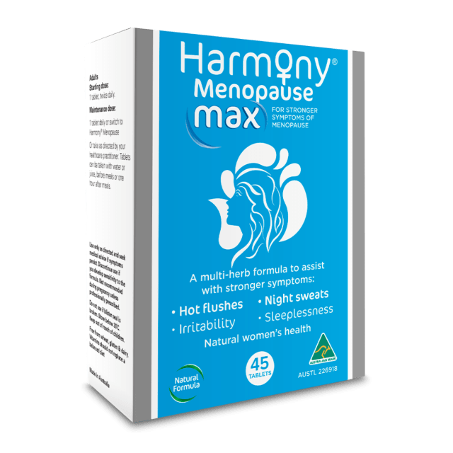 Harmony Menopause Max45 Tablets 20% off RRP at HealthMasters Harmony