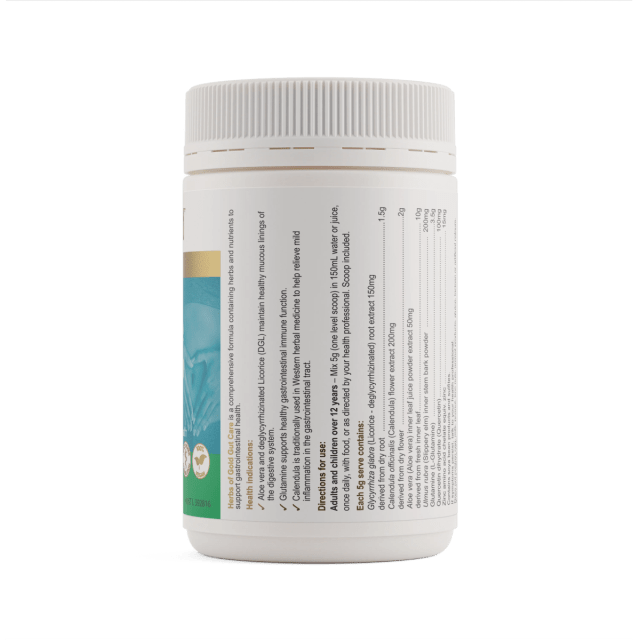 Herbs of Gold Gut Care 150g 16% off RRP at HealthMasters Herbs of Gold Information