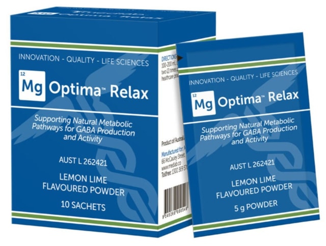 Medlab Mg Optima Relax Lemon Lime 10PK Sachets 10% off RRP at HealthMasters