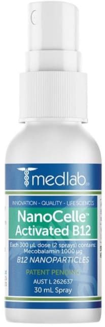 Medlab NanoCelle� Activated B12 30 mL 10% off RRP | HealthMasters