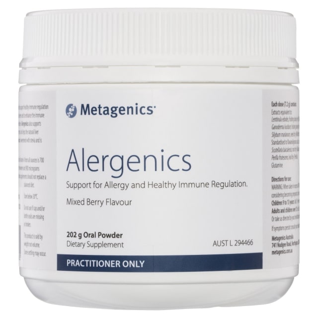 Metagenics Alergenics Oral Powder Mixed Berry 202g | HealthMasters Metagenics