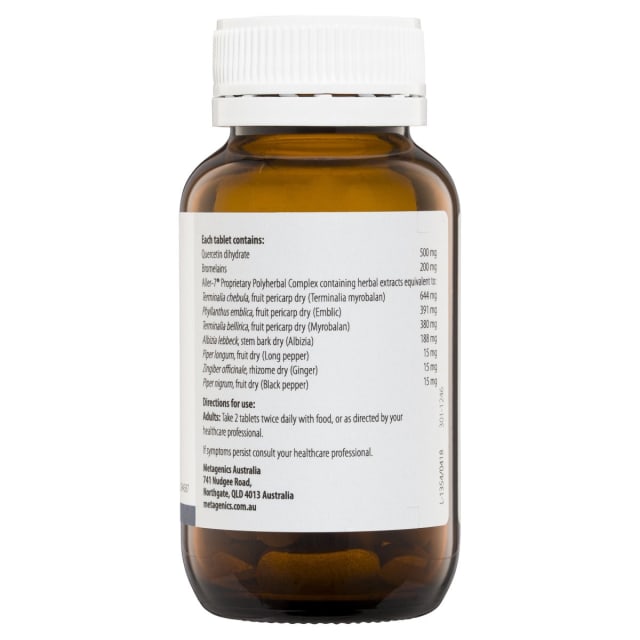Metagenics Alergeze 60 Tabs 10% off RRP | HealtMasters Metagenics Ingredients