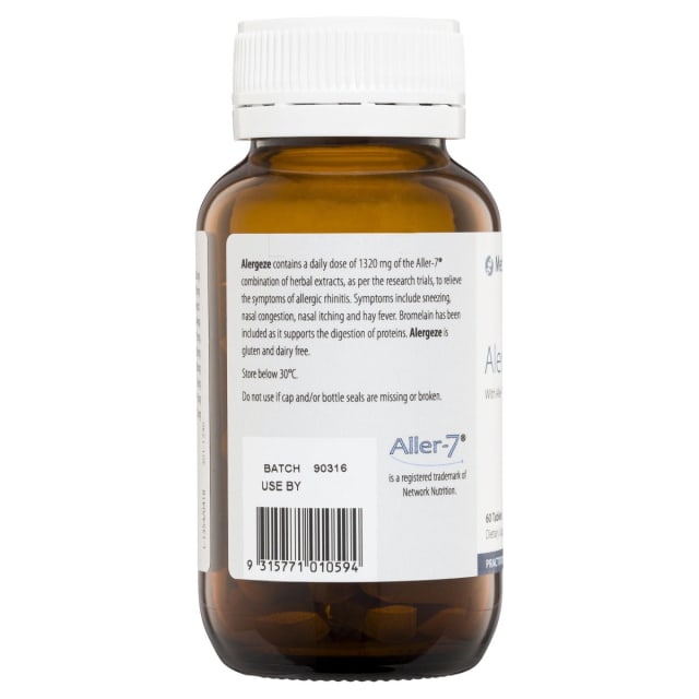 Metagenics Alergeze 60 Tabs 10% off RRP | HealtMasters Metagenics Information