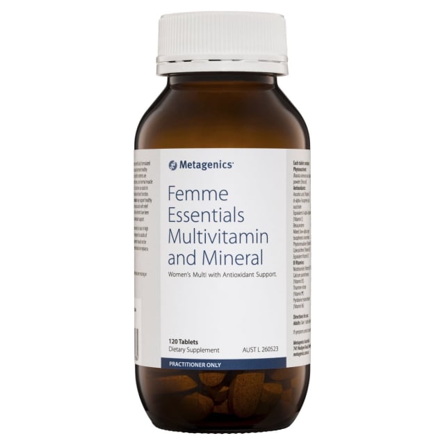 Metagenics Femme Essentials Multivitamin And Mineral 120 Tabs 10% off RRP | HealthMasters Metagenics