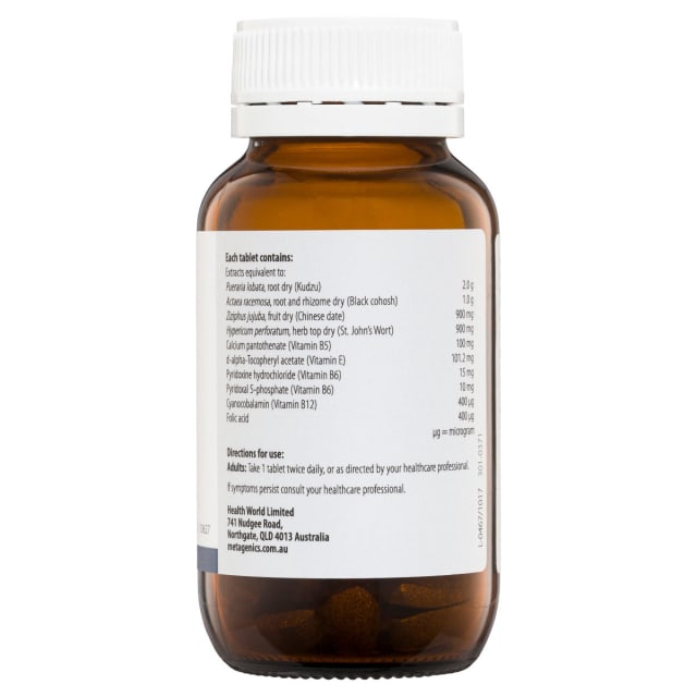 Metagenics Femme Oestroplex 60 tabs 10% off RRP | HealthMasters Metagenics Ingredients