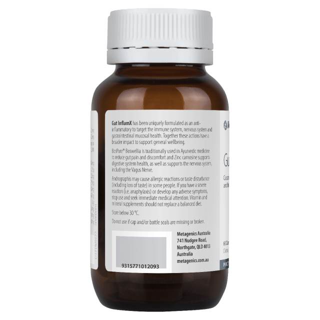 Metagenics Gut InflamX 60 caps 10% off RRP | HealthMasters Metagenics Information